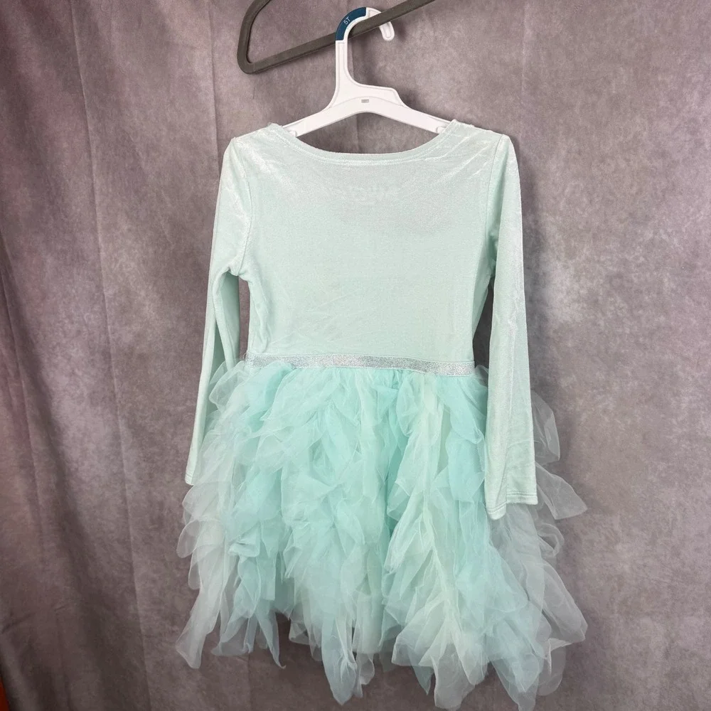 Bluey Bingo Girls Mint Green Long Sleeve Tulle Tutu Dress BBLUK75CDK New 5T